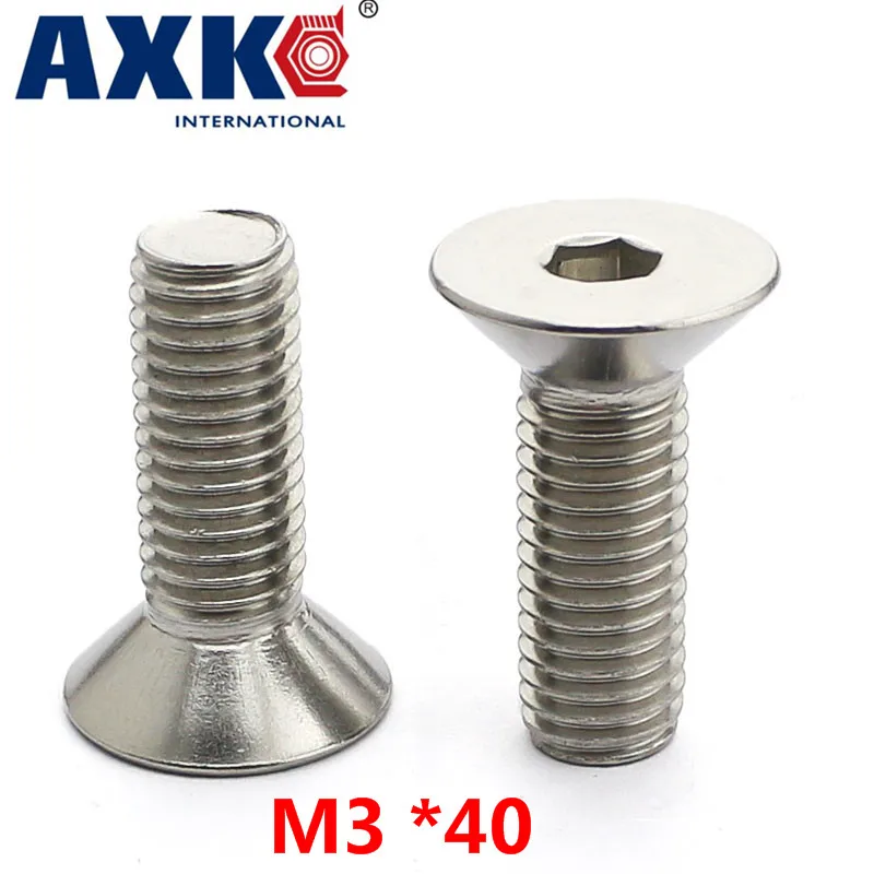 2021 г. болты из нержавеющей стали Axk 10 шт. 304 М3*40 шестигранные/Плоские Шестигранные