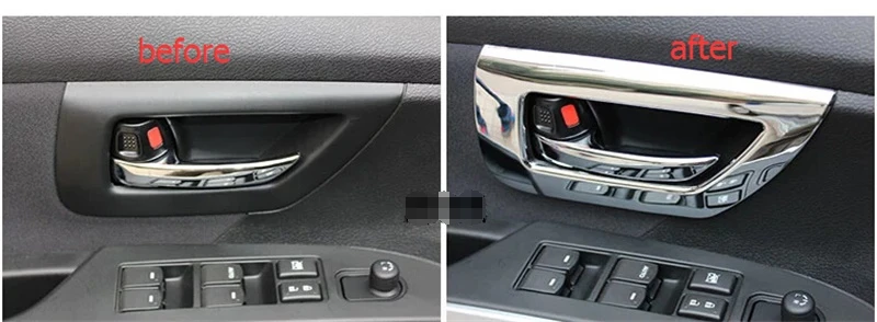 Для Suzuki 2014 2015 2016 SX4 S Cross ABS хромированный чехол для внутренней дверной ручки крышка