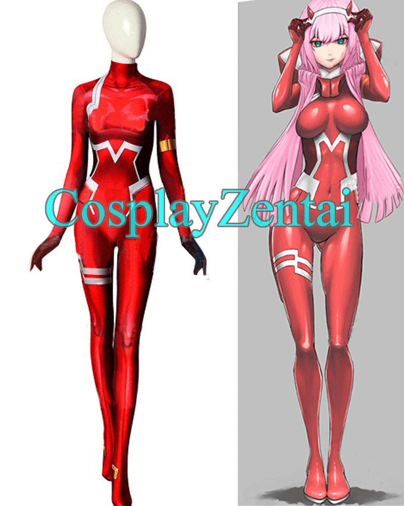 DARLING in the FRANXX Zero Two Cosplay Costume 3D Print Custom Made Zentai suit for halloween freeshipping |