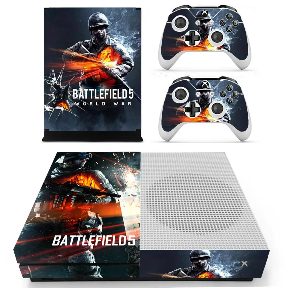 Защитная пленка для всего тела наклейка на кожу Battlefield консоли XBOX One S с двумя