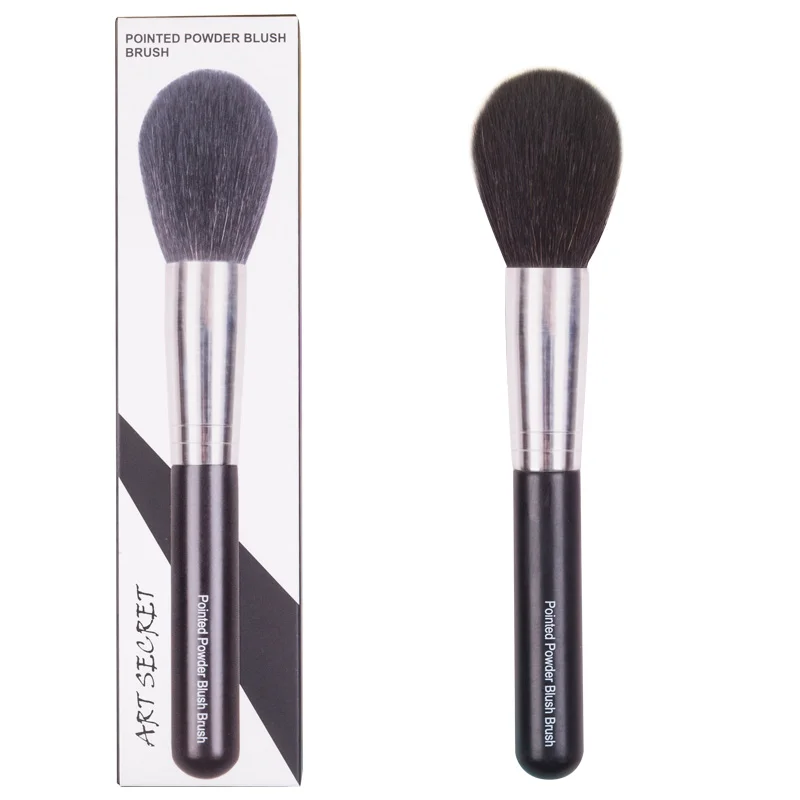 

SM04 Professional Makeup Brushes Beauty Tools Blush Powder Brush Fine Goat Blue Squirrel Hair Mixed Brass Ferrule Wooden Handle
