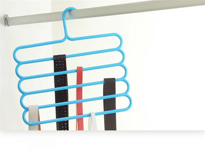 1PC 5 Layers Trousers Hanger Rack Bathroom Kitchen organizer Pants Holder Tie for Clothes OK 0878 | Дом и сад