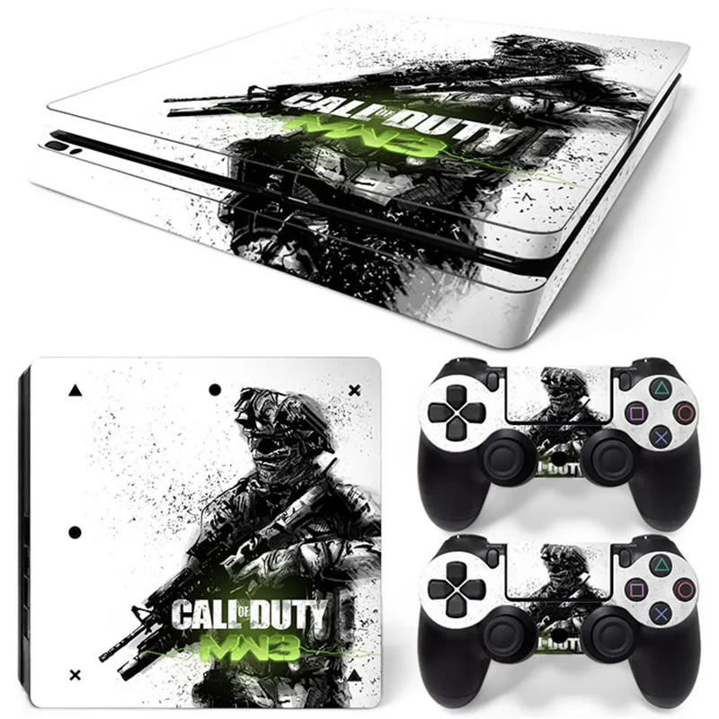 OSTSTICKER Прямая доставка виниловая наклейка кожи наклейки для sony PS4 slim консоли и 2 шт.