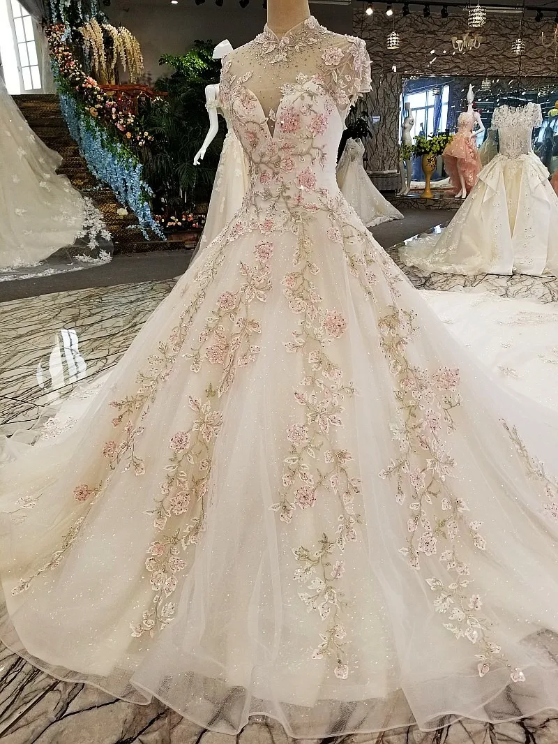 Роскошные вечерние платья с кружевными цветами 2020 vestido de festa vestidos fiesta largos elegantes gala