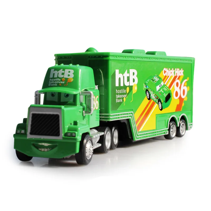 Disney Pixar Cars 2 3 игрушка Молния Маккуин Джексон шторм Мак UncleTruck King 1:55 литой металлический игрушечный автомобиль Детский подарок на день рождения - Цвет: Chick Hick Uncle