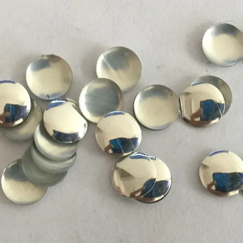 500 шт 5 мм круглые серебряные плоские задние шпильки исправленное железо на