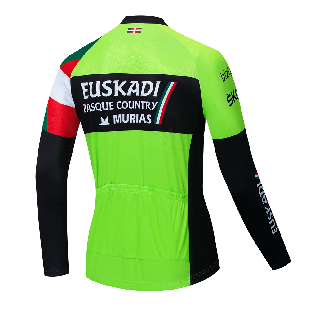 EUSKADI тонкий отрезок длинный рукав Велоспорт Джерси комплект одежды Майо Ropa Ciclismo Одежда для велоспорта велосипед форма набор