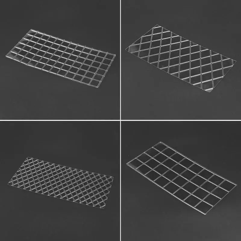 4 шт./компл. DIY пластиковый прозрачный текстурный латтический коврик для торта