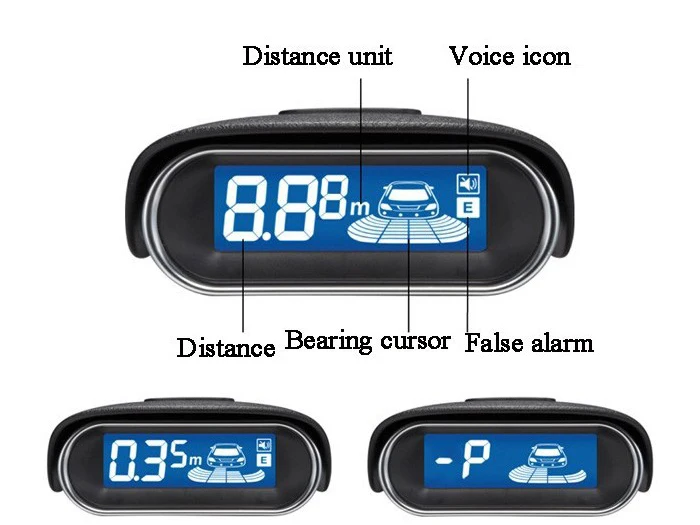 Парковочный сенсор 4 погодостойких радара заднего вида комплект системы
