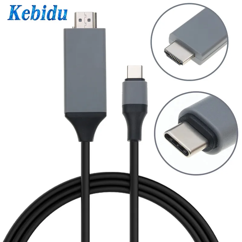 Kebidu 2 м USB 3 1 Type C конвертер 4K 30 Гц HD продлить конвертер/адаптер для Macbook Samsung S8 кабель