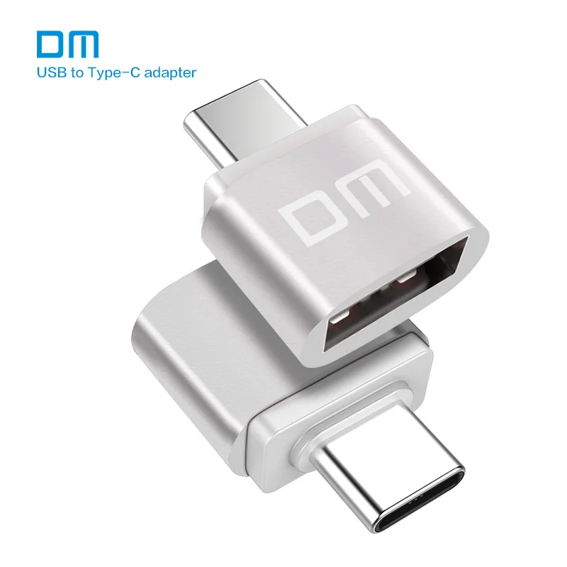 Адаптер USB Type C A Серебряный Male to USB2.0 Femail OTG конвертер для устройств с интерфейсом