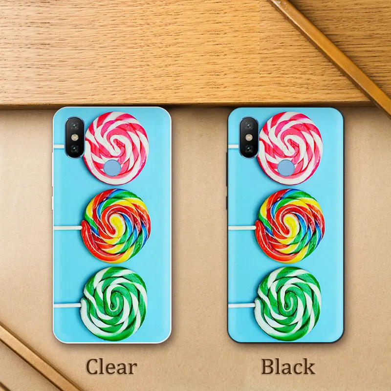 for Xiaomi Mi 6X Soft Silicon Back Cover 5.99 inch Black Matte Protection Tumbler Phone Case A2 Transparent TPU Capa |