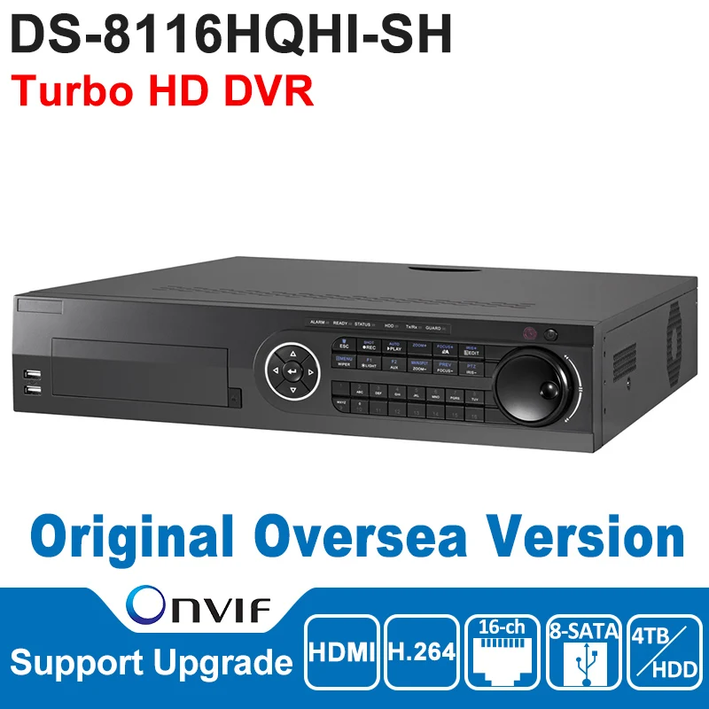 Предварительная продажа hik DVR 16CH цифровой видеомагнитофон DS-8116HQHI-SH Turbo HD TVI H.264