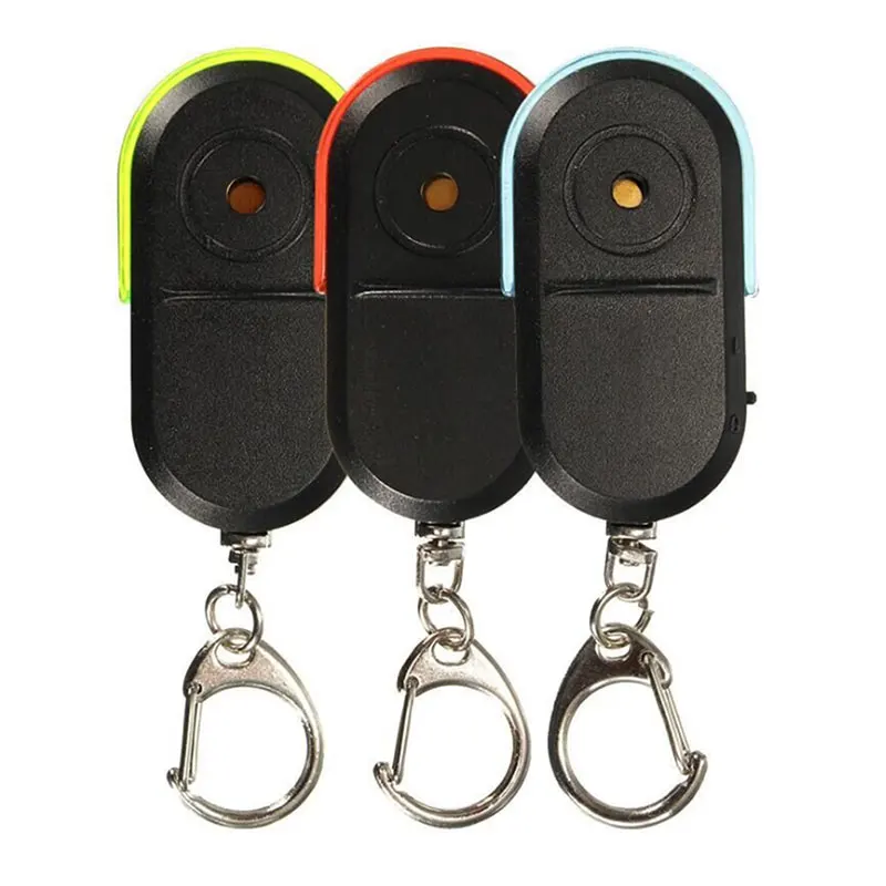 Свисток Звук светодиодный светильник анти потерянный сигнал тревоги Key Finder