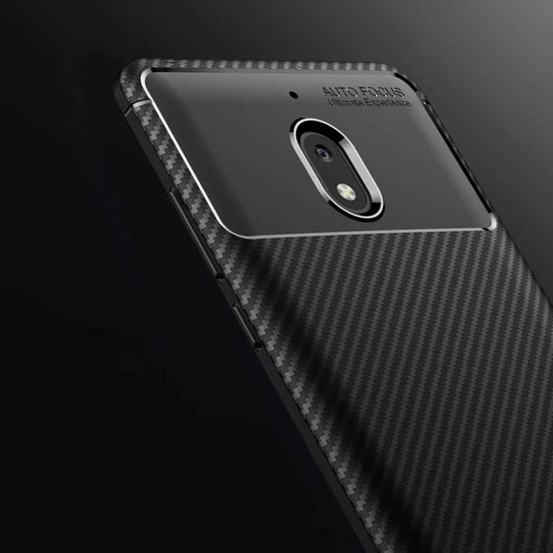 Carbon Fibre Case for Nokia 2 2018 TA-1080 TA-1084 TA-1092 TA-1093 Rugged Armor Shockproof Soft Rubber Silicone Phone Back Cover | Мобильные