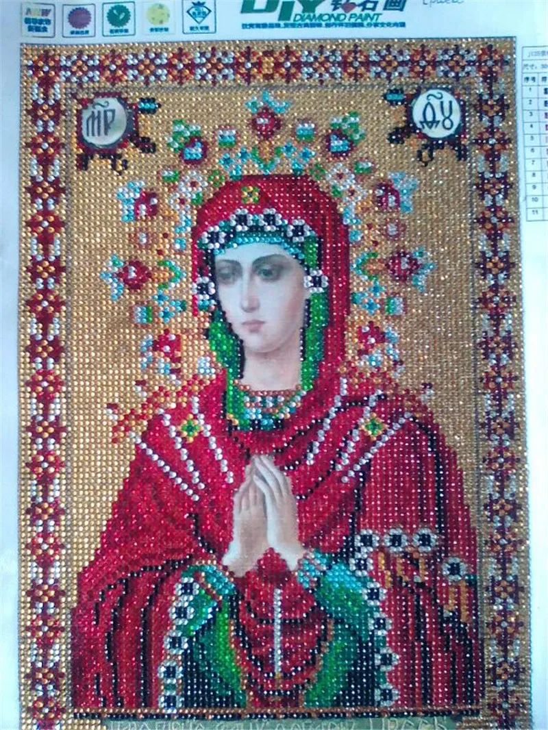 Сделай Сам Алмазная вышивка икона религия Стразы наборы для вышивки крестиком Мозаика Рукоделие 5D Сделай Сам кристальная алмазная живопись подарок
