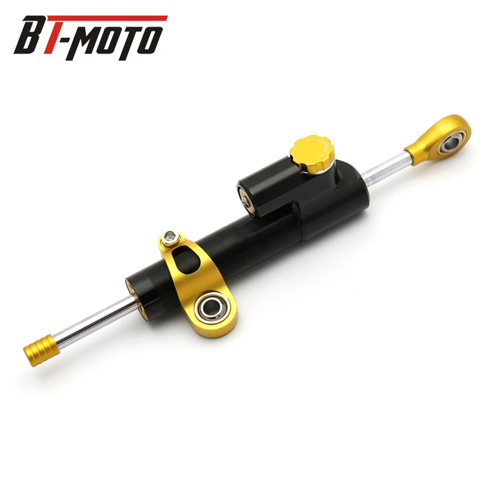 black gold Для YAMAHA MT03 R25 R3 R6 Мотоцикл cnc Универсальный стабилизатор демпфер полный рулевой монтажный кронштейн - Цвет: black gold