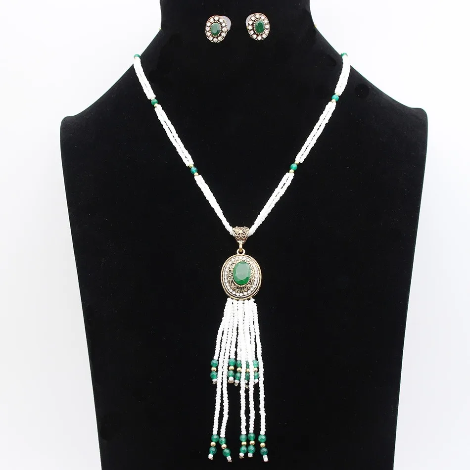 Новое поступление винтажные двухуровневые бусины с кисточками набор ювелирных