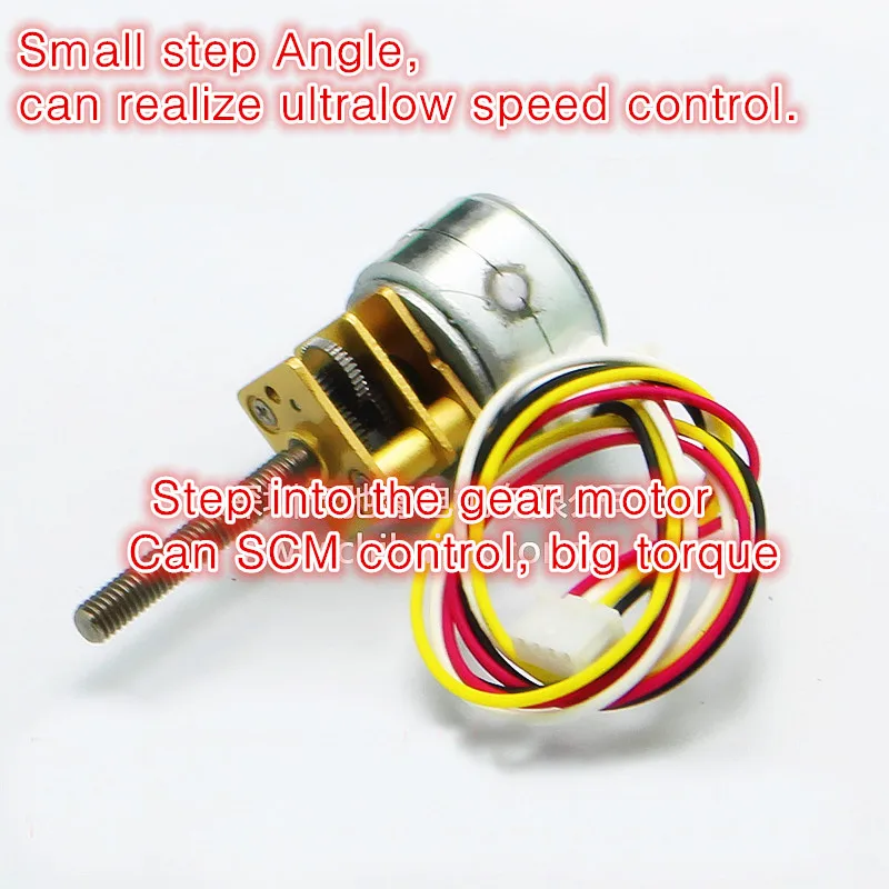 Шаговый резьбовой вал двигателя мотор с резьбой винта микро угол диаметром 15 мм