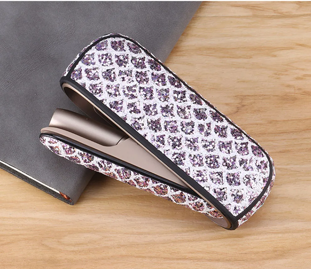 3 цвета Bling сумка держатель боковая крышка+ полный Чехол для Iqos 3,0 кожаный чехол Аксессуары для Iqos 3 крышка