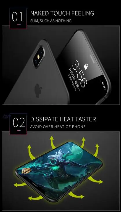 Роскошный чехол для телефона iPhone XS MAX XR X ультратонкие чехлы из поликарбоната