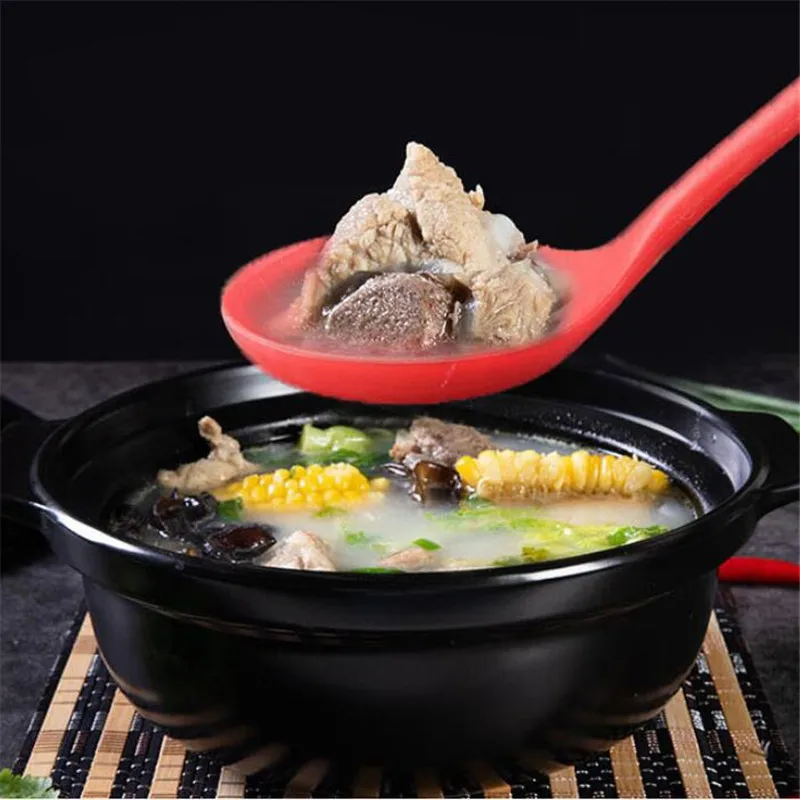 

1PCS Kitchen Tools Food Grade Silicone Fishing Fence Nonstick Silicone Colanders New Silicone Soup Scoop