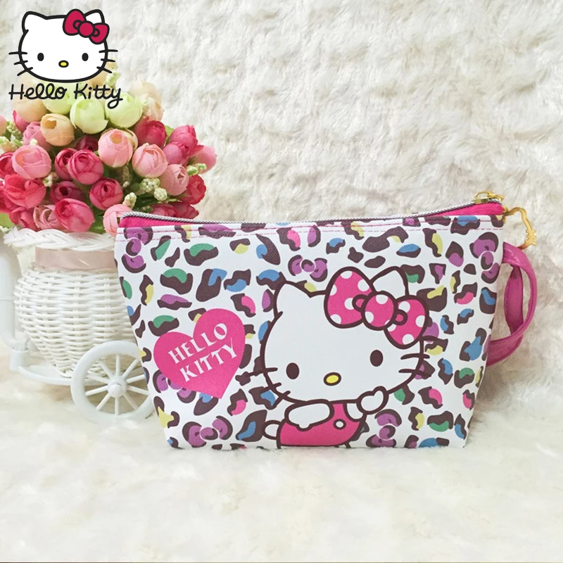 Милый мультяшный кошелек Hello Kitty hellokitty женские кожаные кошельки клатч для девочек