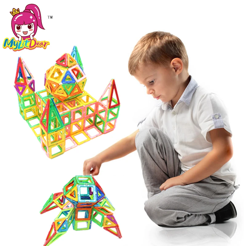 MylitDear 64 шт. Магнитный конструктор блок игрушка большие Размеры модель НЛО