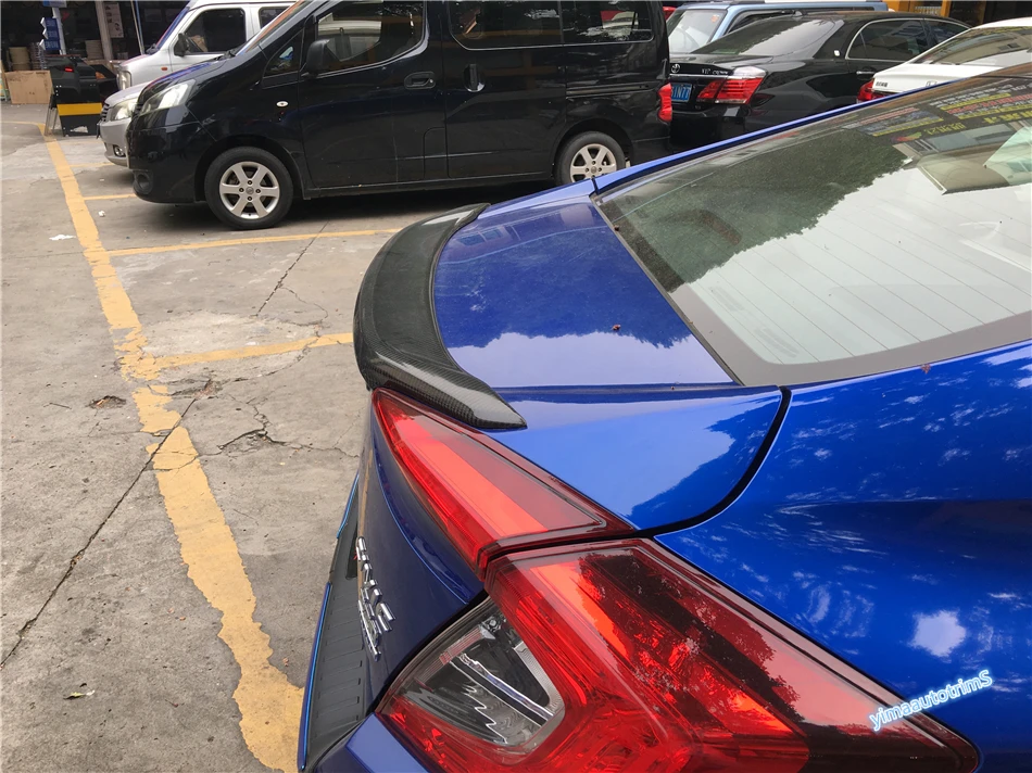 Высокое качество! ABS спойлер Задняя Крышка багажника Накладка 1 шт. для Honda Civic 2016