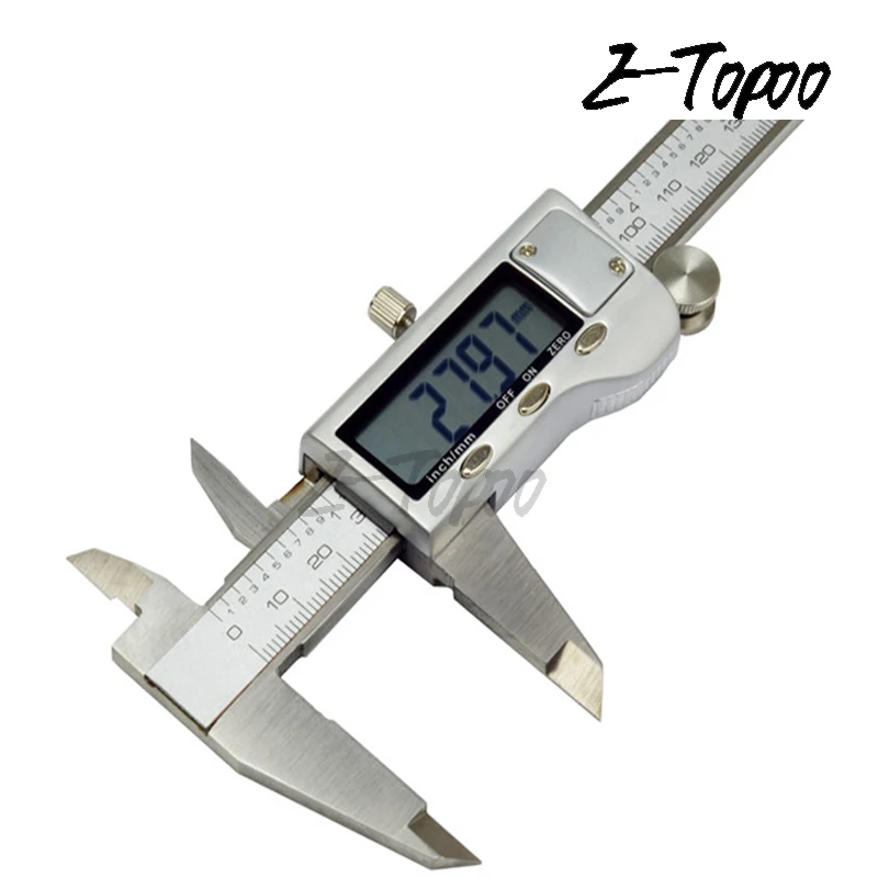 6&quot 0-150mm Large LCD Smooth-gliding Durable Stainless Steel Digital Caliper Electronic vernier caliper Measuring Tool with box |