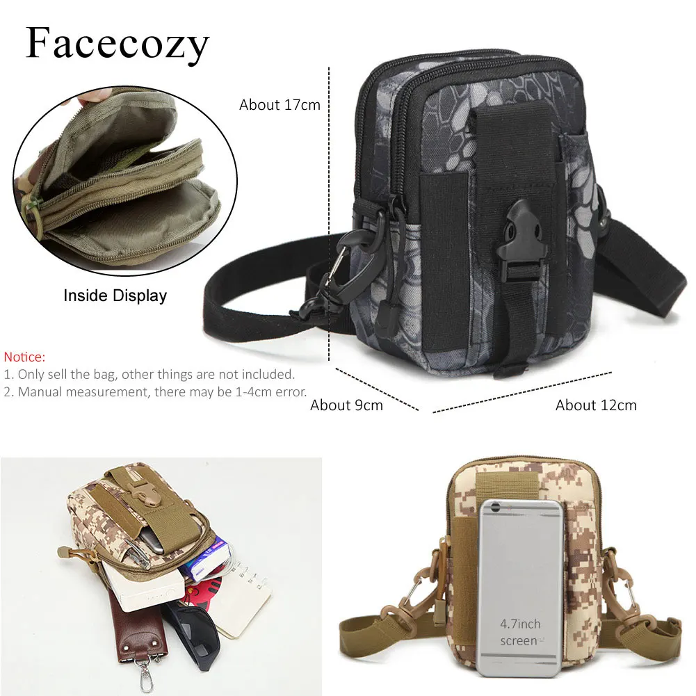 Facecozy сумка для рыбалки на открытом воздухе тактические карманы поясные сумки
