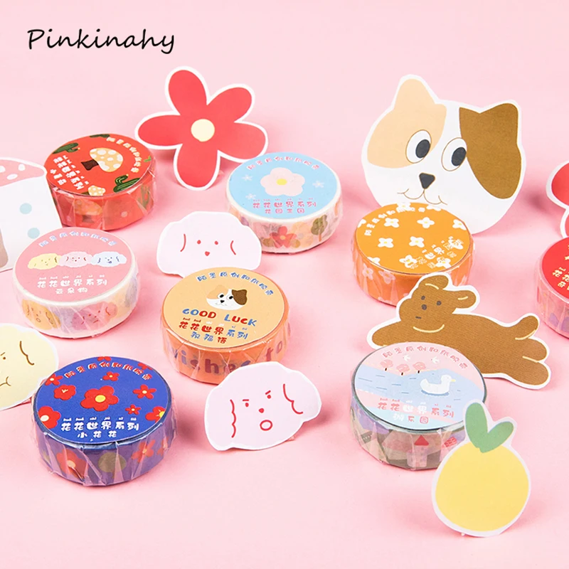 1 шт. декоративный скотч с цветочным принтом для скрапбукинга со скрапбукингом