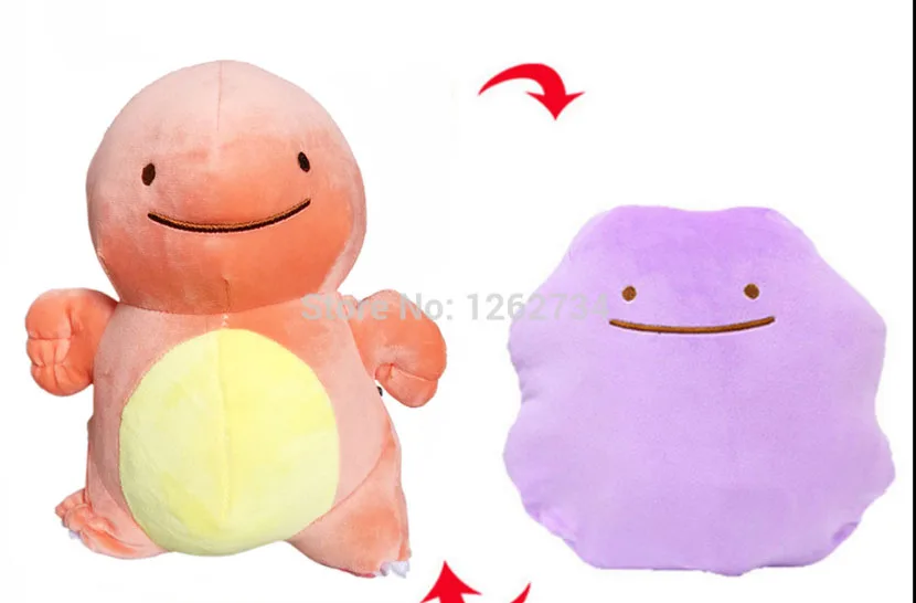 23-30 см, то же самое metamon Snorlax Бульбазавр, чармандер Сквиртл наизнанку подушки Япония плюшевые фигурка, розничная