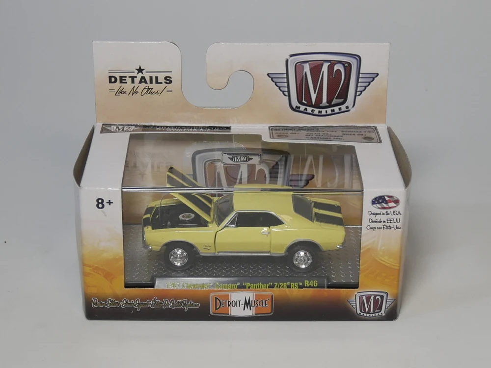 M2 1:64 Chevro let Camaro Panther Z/28 сплав игрушки для детей литая под давлением модель