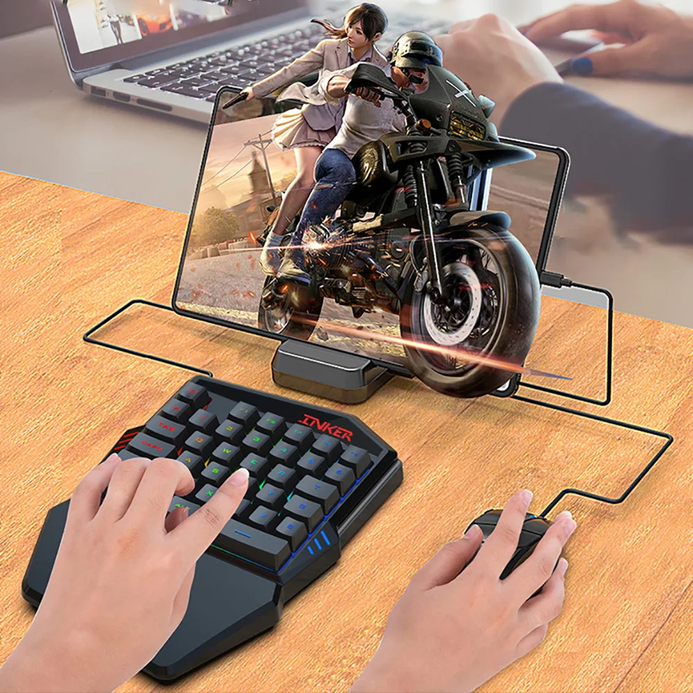 Механическая мини клавиатура с 35 клавишами игровая Проводная teclado gamer