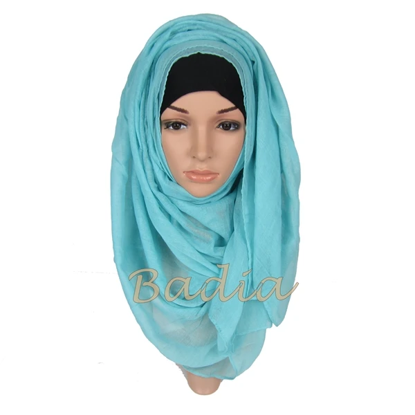 Цельная искусственная модная мусульманская вуаль мусульманские головные