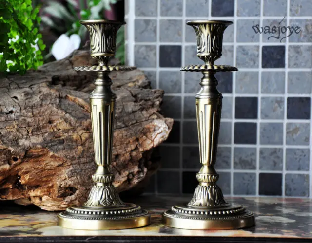 2 шт./лот с континентальным Ретро романтическим подсвечником одна голова