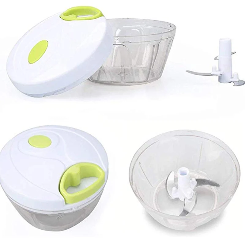 Manual Food Chopper Processor for Onion Garlic Lettuce Tomato Hand Pulled Vegetable Cutter Mincer Slicer Kitchen Blender | Дом и сад