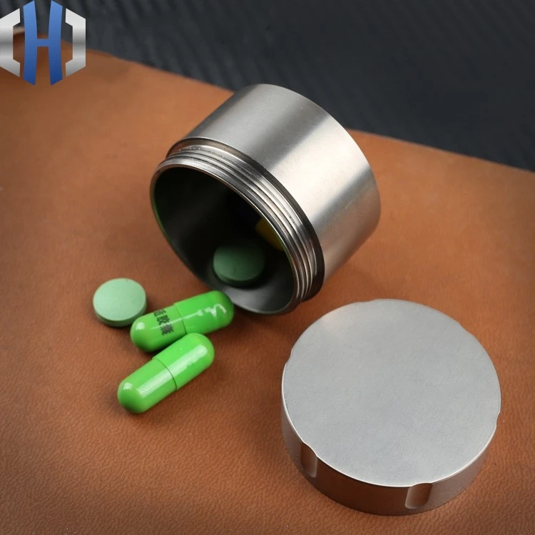 CNC чистый титановый водонепроницаемый резервуар для хранения герметичный из