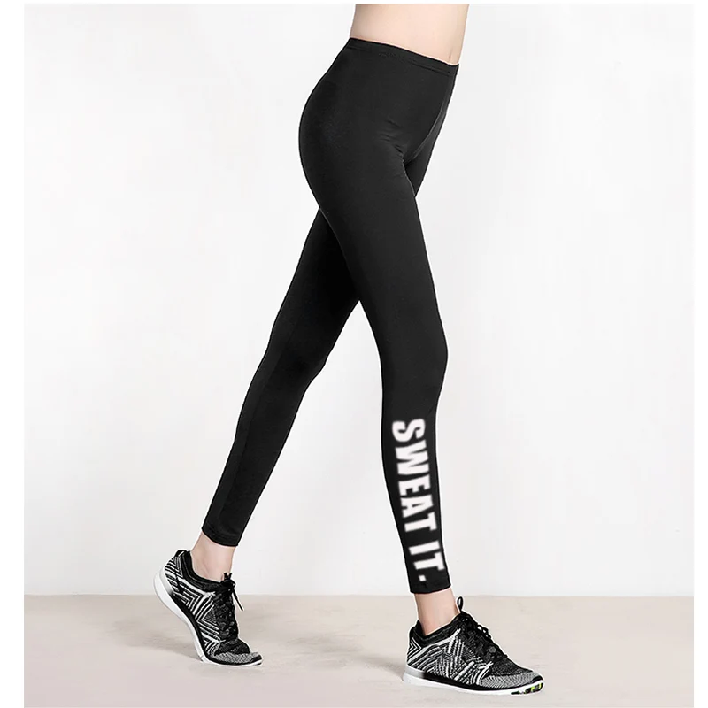 Леггинсы женские летние готические с принтом облегающие эластичные штаны для