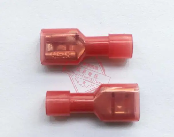 500 пар FDFN (MDFN) 1,25-250 холоднопрессованные нейлоновые штекерные и гнездовые изолированные клеммные колодки высокой температуры 6,3 Пружинные вставки