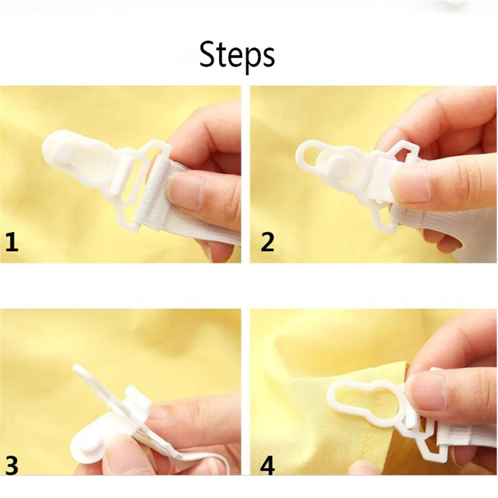 4PCS/Set Multifunctional Bed Sheet Fasteners Clip Mattress Elastic Holder white color 15*2.5 cm High Quality | Дом и сад