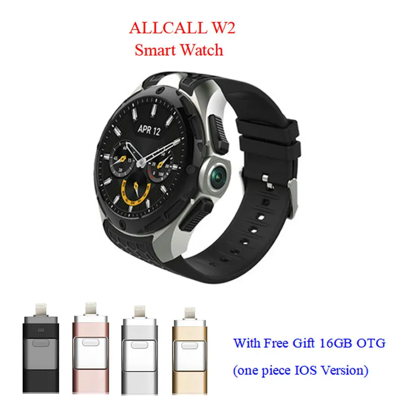 Брендовые новые умные часы ALLCALL W2, умные наручные часы с частотой сердечных сокращений, 3G, gps, 460 мА/ч, поддержка nano sim-карты, умные часы, подарки