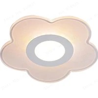 Flower Round LED Wall Lamp Acrylic Led Wall Light Lamp Wall Lamp for Bedroom Bathroom Mirror Light Contemporary Indoor Lights