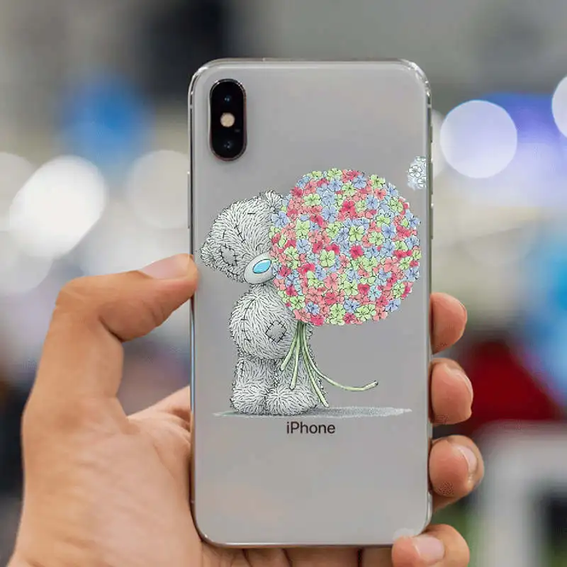 Силиконовый чехол для телефона для iphone XS Max чехол Tatty Teddy Me To You Bear чехол для телефона чехлы для iphone 4 5S SE 6S 7 8plus XR чехол - Цвет: TPU