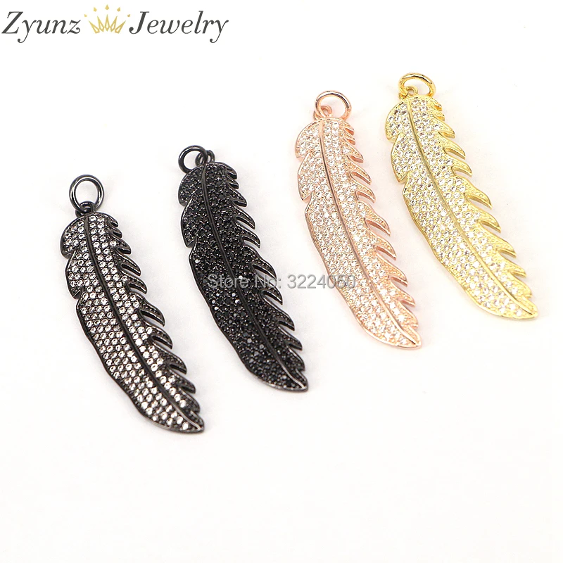 5 шт. ZYZ174 8570 ювелирных изделий Micro Pave четыре цвета тонкая подвеска с банановыми