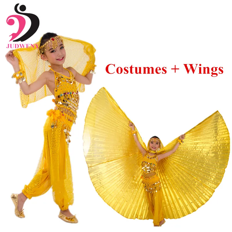 Набор костюма для танца живота с крыльями Isis Bellydance аксессуары Bellywood детей Baju
