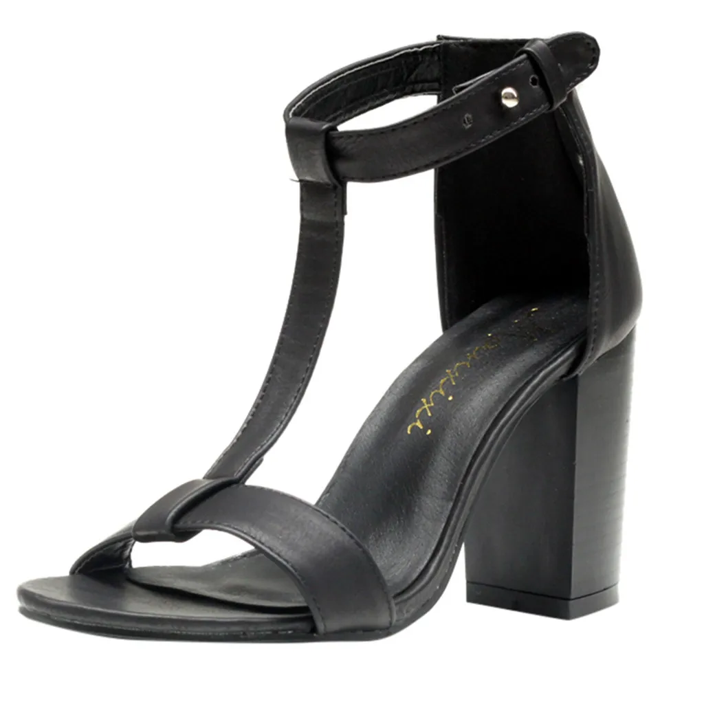Женская повседневная обувь на высоком каблуке zapatos de mujer летняя толстом