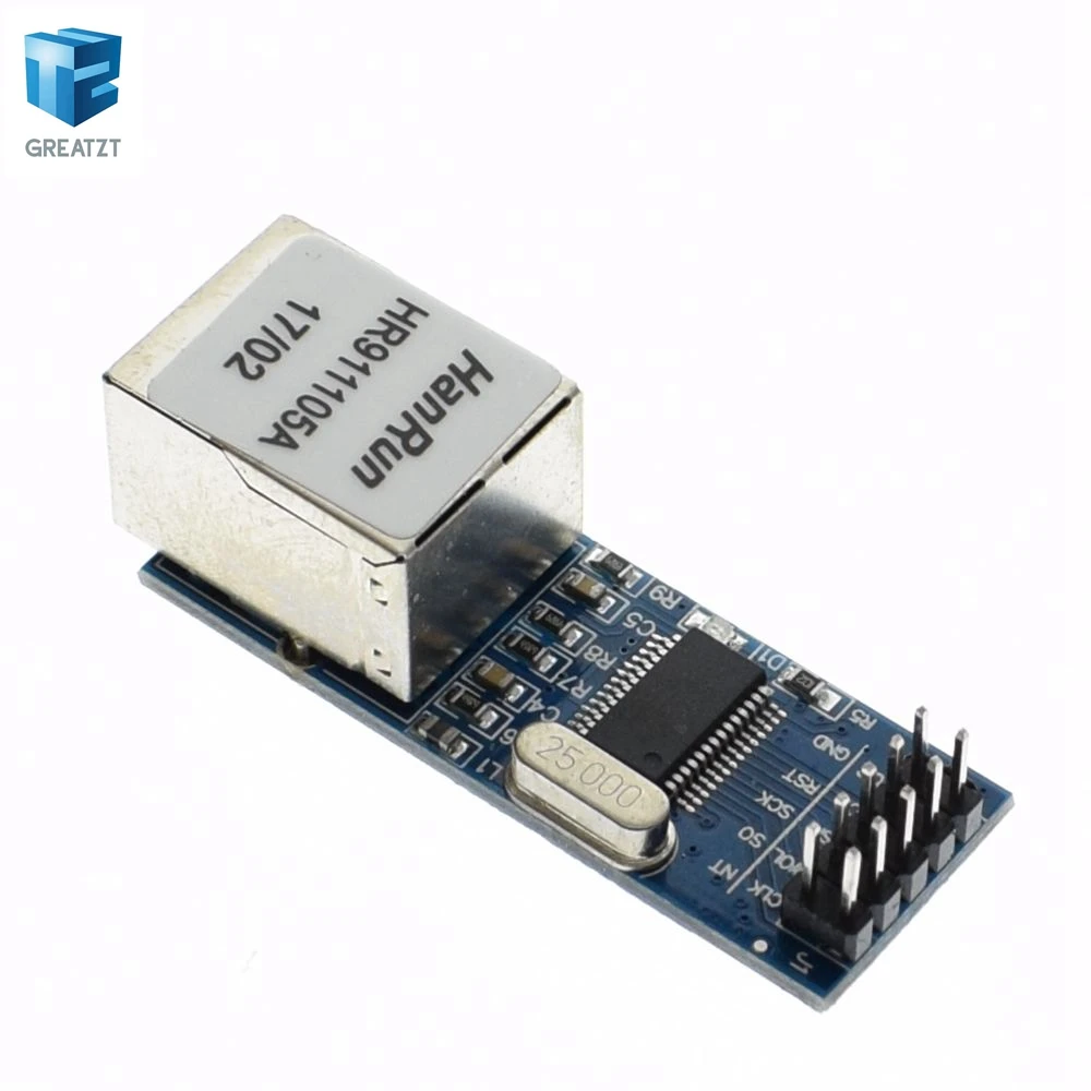 1 шт./лот мини ENC28J60 LAN Ethernet сетевой модуль 25 мГц Кристалл AVR 51 LPC 3.3 В