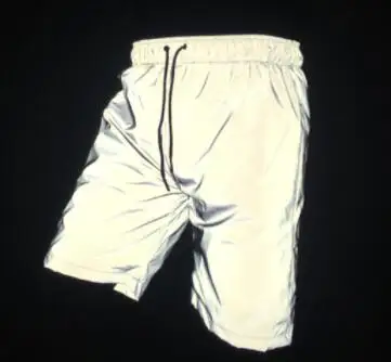 shorts Полосатая Светоотражающая куртка с капюшоном для мужчин/женщин осенние флуоресцентные мужские куртки и пальто повседневная верхняя одежда ветровка XXL - Цвет: shorts